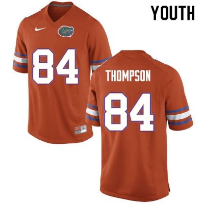 Youth Florida Gators #84 Trey Thompson NCAA Nike Orange Authentic Stitched College Football Jersey JSK7062VZ